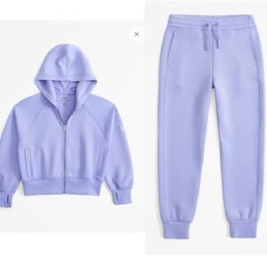 Abercrombie Kids YPB Neoknit Light Purple Set - Zip up and Joggers Set